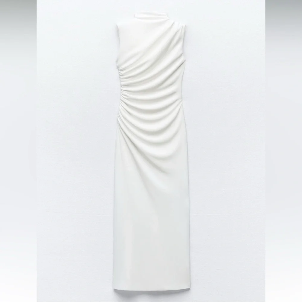 ZARA NWT White Sleeveless Dress - Picture 2 of 5
